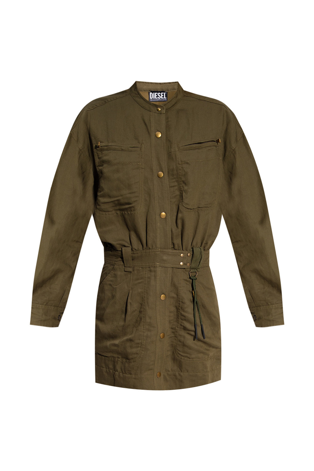 Khaki military hotsell style dress